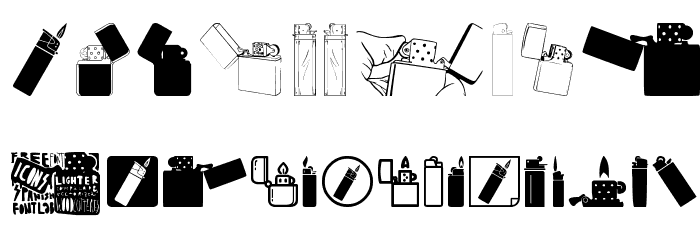 Lighter Icons Font OTHER CHARS