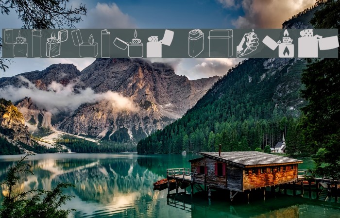 Lighter Icons Font examples