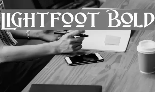 Lightfoot Bold Font examples