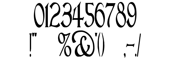 Lightfoot Narrow Extra-condensed Regular Font OTHER CHARS