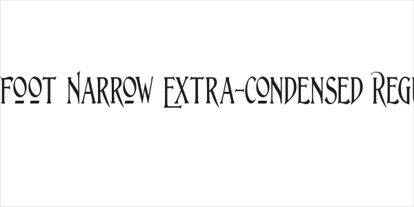 Lightfoot Narrow Extra-condensed Regular Logo