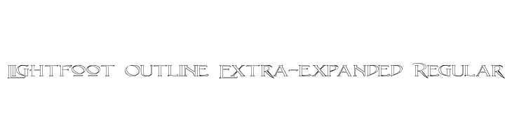 Lightfoot Outline Extra-expanded Regular  Fuentes Gratis Descargar