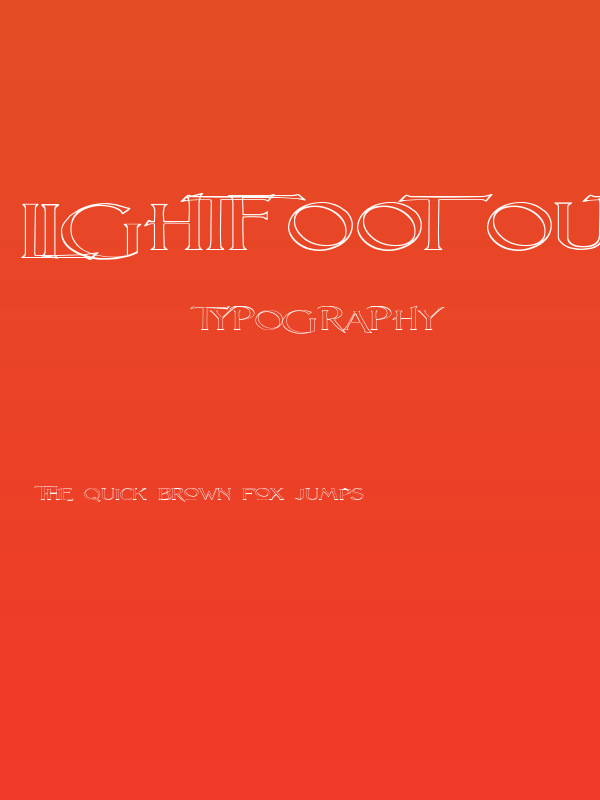 Lightfoot Outline Extra-expanded Regular Poster