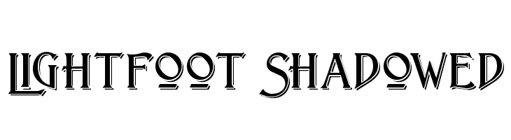 Lightfoot Shadowed Fonte