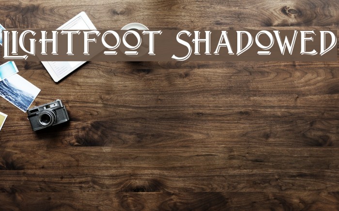 Lightfoot Shadowed Font examples