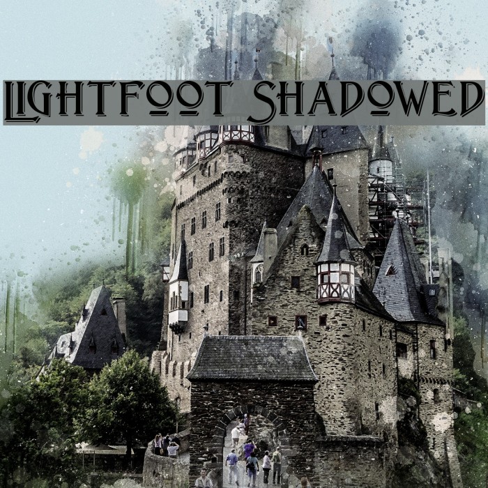 Lightfoot Shadowed Font examples
