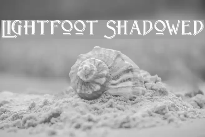 Lightfoot Shadowed Font examples