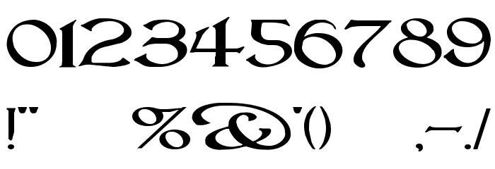 Lightfoot Wide Expanded Regular Font OTHER CHARS