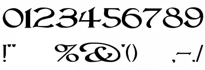 Lightfoot Wide Expanded Regular フォント その他の文字