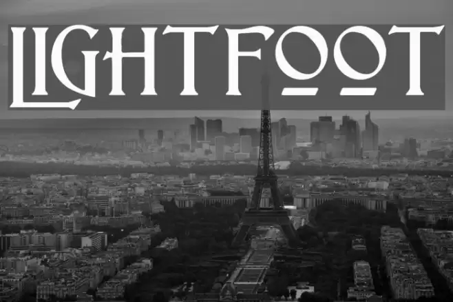 Lightfoot Font examples
