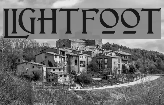 Lightfoot Font examples