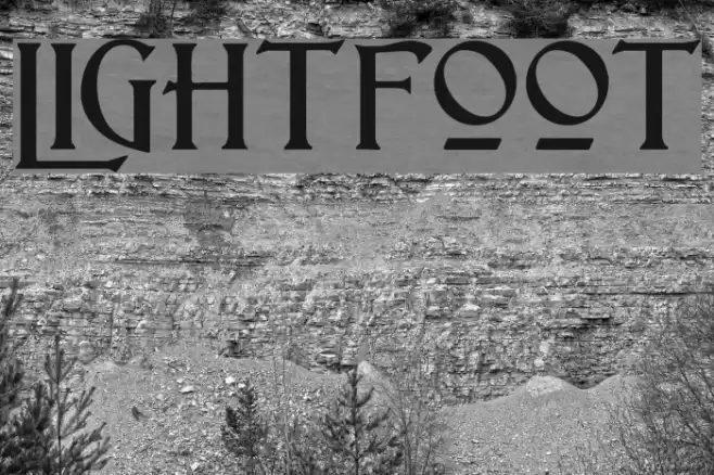 Lightfoot Font examples