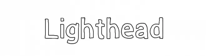 Lighthead  baixar fontes gratis