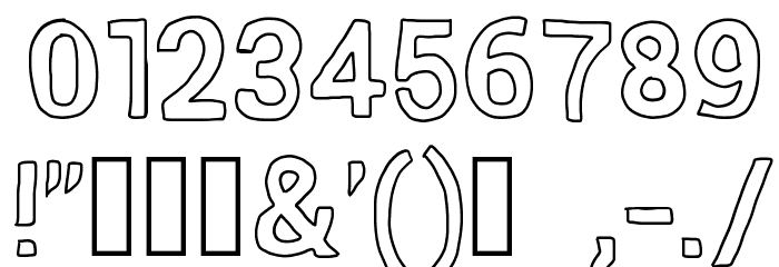 Lighthead Font OTHER CHARS