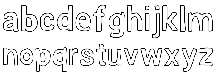 Lighthead Font LOWERCASE
