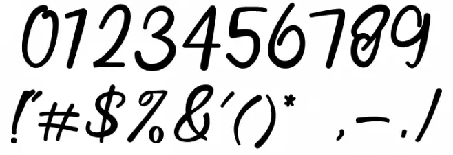 Lightheart Шрифта ДРУГИЕ символов