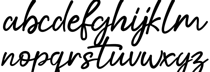 Lightheart Font LOWERCASE