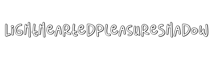 Lighthearted Pleasure Shadow Font