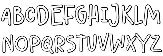 Lighthearted Pleasure Shadow Fonte MAIÚSCULAS