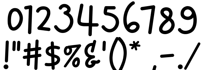 Lighthearted Pleasure フォント その他の文字