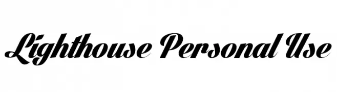 Lighthouse Personal Use  Fuentes Gratis Descargar