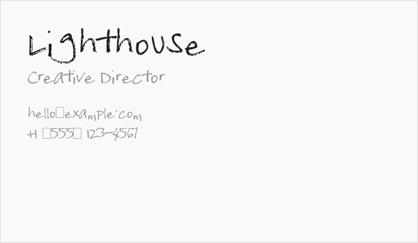 Lighthouse Business Card