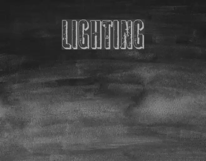 Lighting Font examples