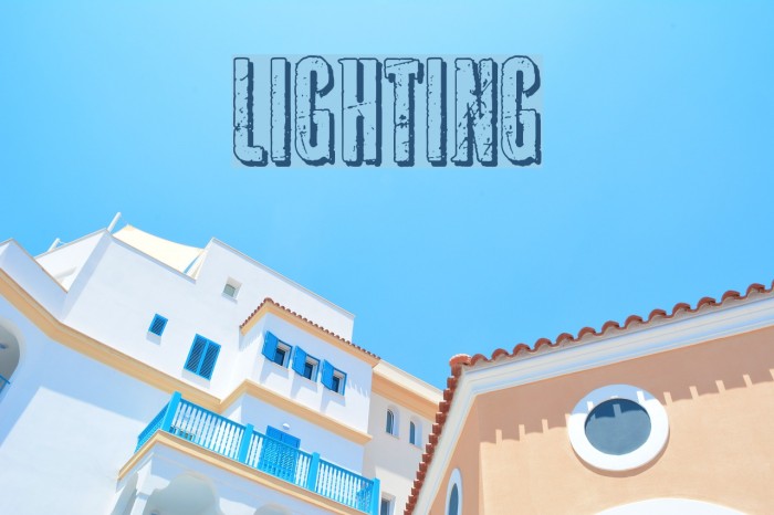 Lighting Font examples