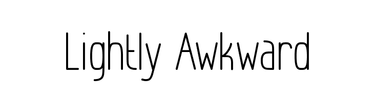 Lightly Awkward  免费字体下载
