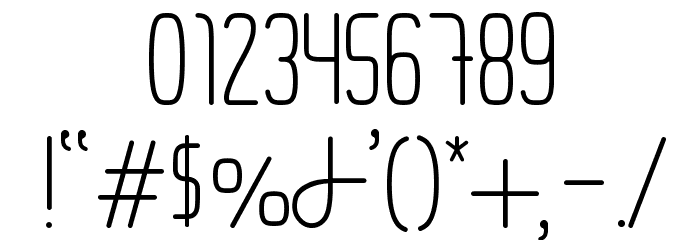 Lightly Awkward Font OTHER CHARS