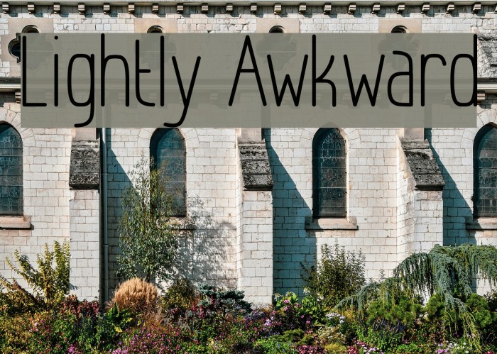 Lightly Awkward Font examples