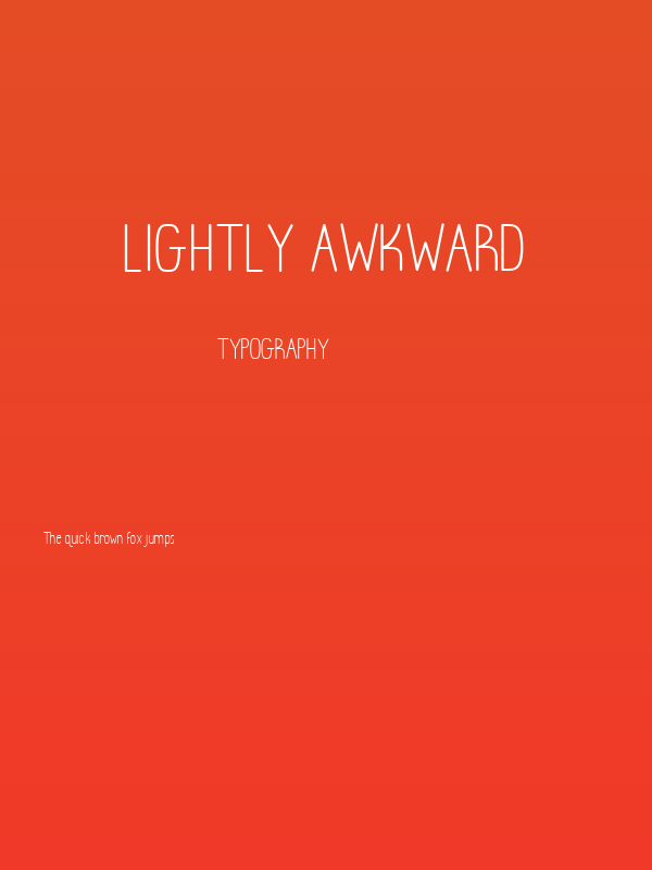 Lightly Awkward Poster