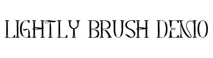 Lightly Brush Demo  Free Fonts Download