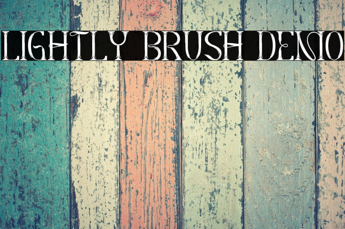Lightly Brush Demo Example 3
