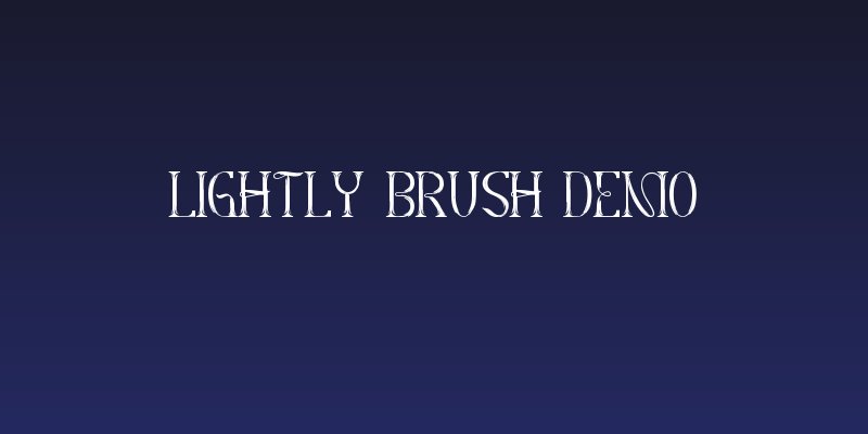 Lightly Brush Demo Social Header