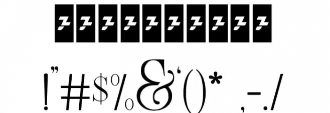 LightlySailler Font OTHER CHARS