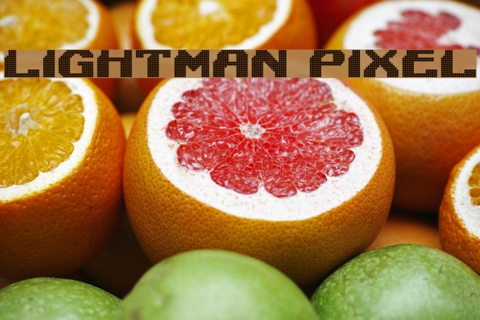 Lightman Pixel फ़ॉन्ट examples