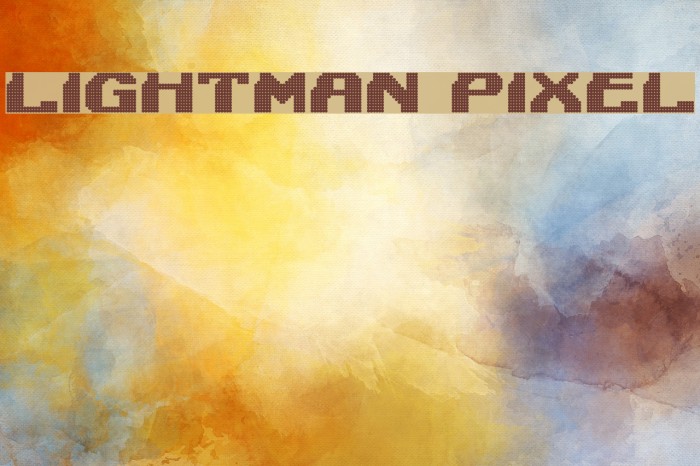 Lightman Pixel फ़ॉन्ट examples