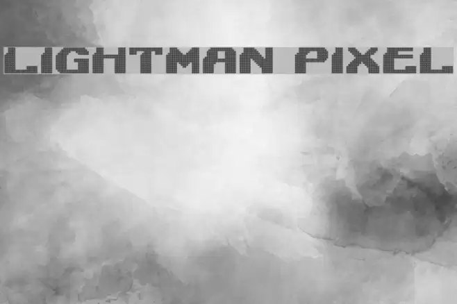 Lightman Pixel Font examples