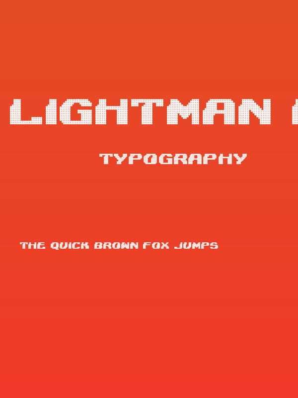 Lightman Pixel Poster