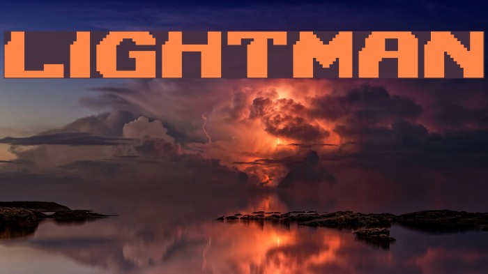Lightman Font examples
