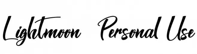 Lightmoon - Personal Use  font caratteri gratis