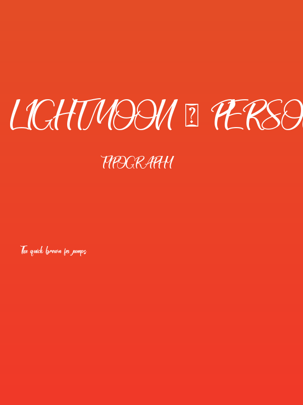 Lightmoon - Personal Use Poster
