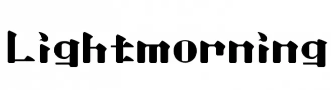 Lightmorning  font caratteri gratis