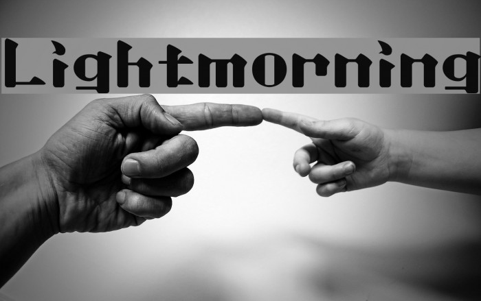 Lightmorning フォント examples
