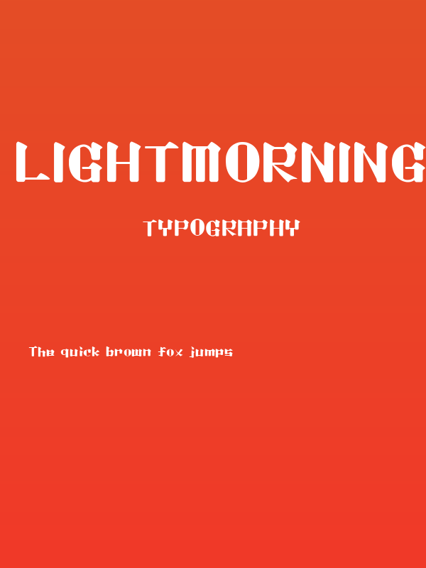 Lightmorning Poster