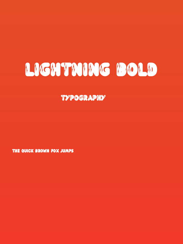 Lightning Bold Poster