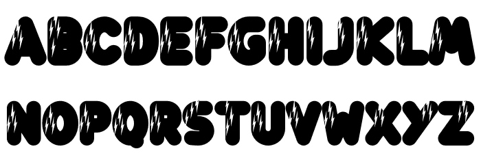 Lightning Bold Font LOWERCASE