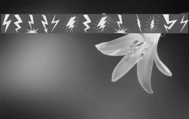 Lightning Bolt Font examples