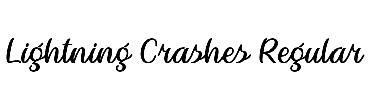 Lightning Crashes Regular  Frei Schriftart Herunterladen